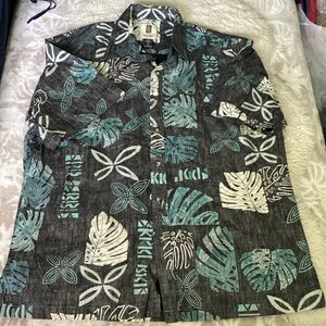Tori Richard Tropical Pattern Aloha SS Shirt EUC